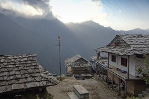 Inside village Shoja, Himachal