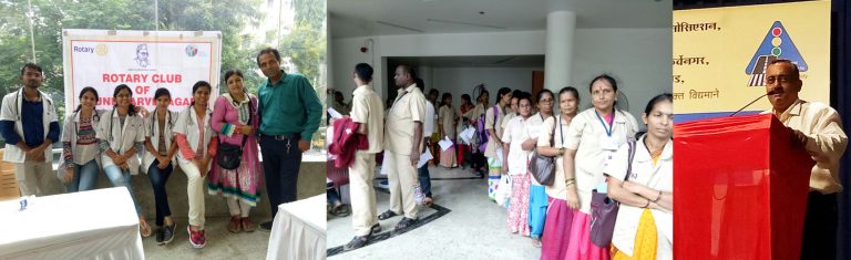 रोटरी क्लब ऑफ पुणे कर्वेनगर तर्फे शालेय बसचालकांसाठी वैद्यकीय तपासणी शिबिर