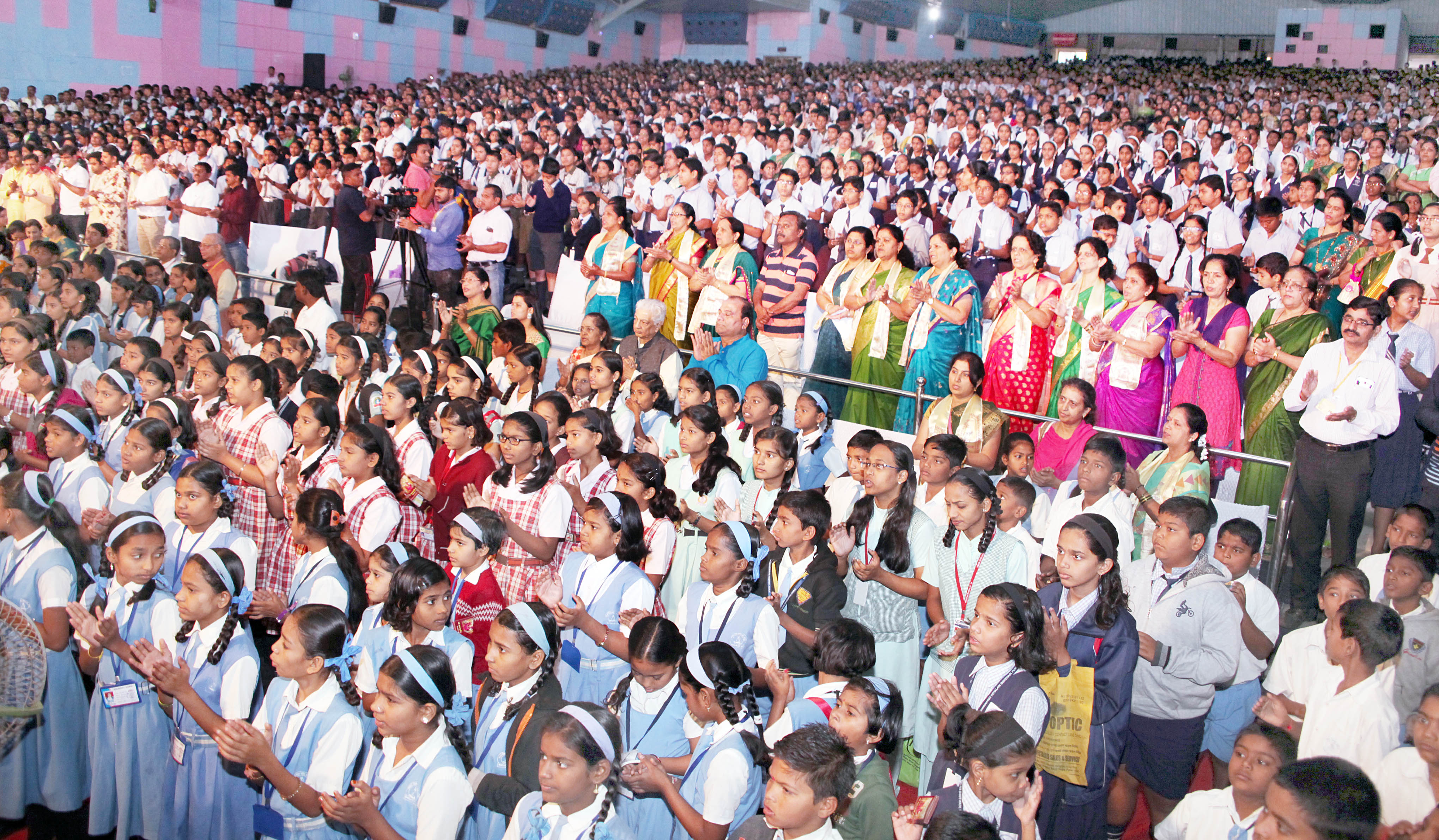 महालक्ष्मी मंदिर सारसबाग हजारो विद्यार्थ्यांचे सामूहिक श्री सूक्त व अथर्वशीर्षपठण