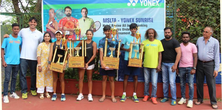 16 वर्षाखालील टेनिस स्पर्धेत आर्यन भाटिया, सान्या सिंग यांना दुहेरी मुकुट