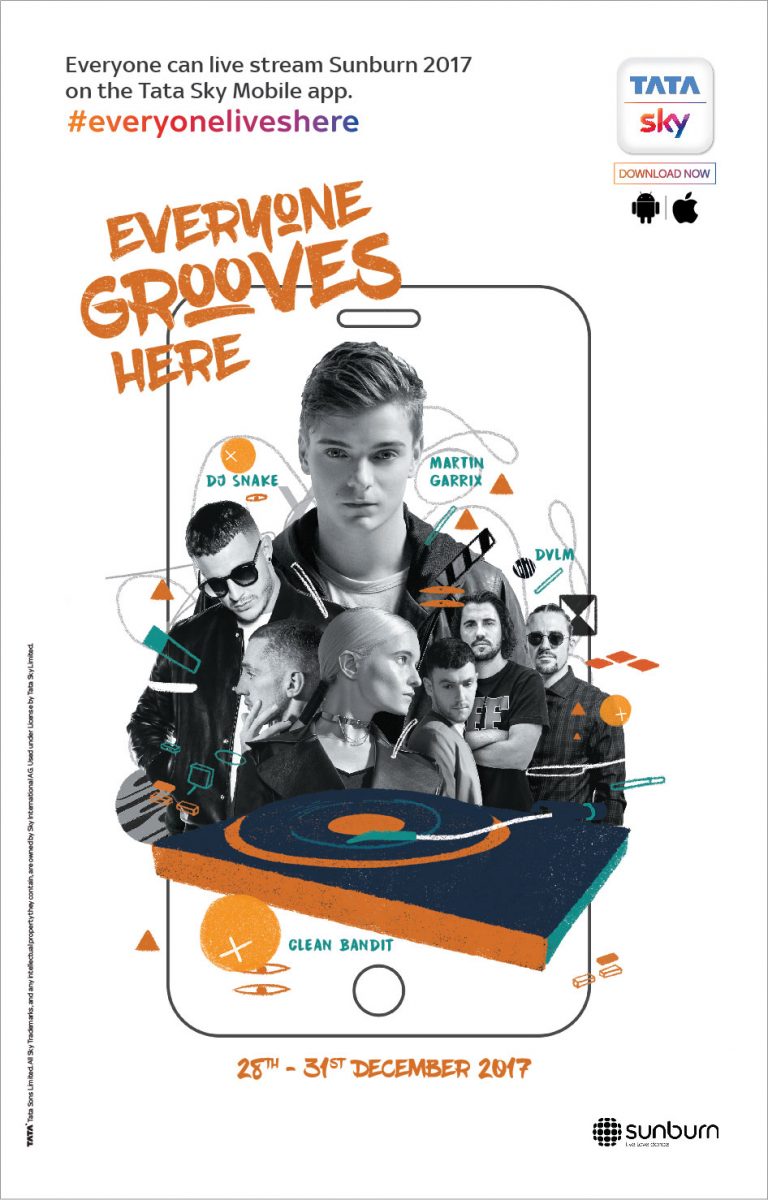 टाटा स्कायचा ओला सनबर्न महोत्सव २०१७ शी करार