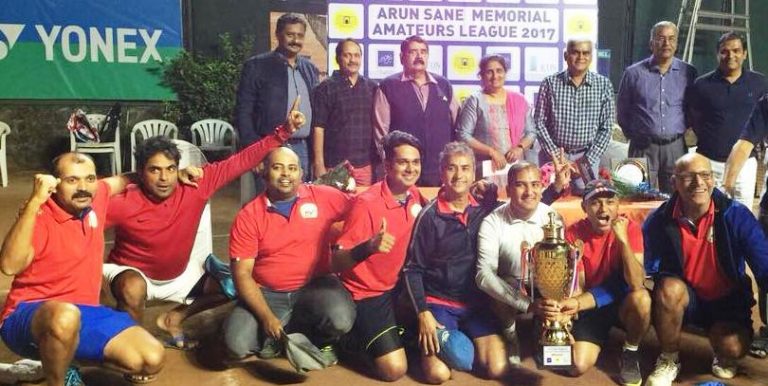 अरुण साने मेमोरियल हौशी लीग टेनिस स्पर्धेत एमडब्लूटीए संघाला विजेतेपद