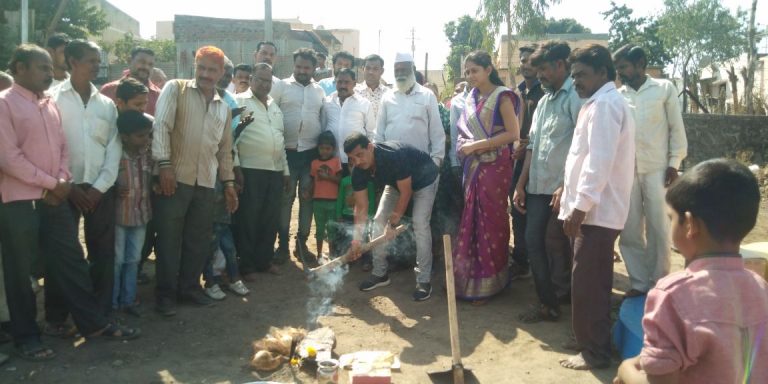 हडपसर मध्ये ४ एकरातील बागेच्या कामाचे भूमिपूजन संपन्न