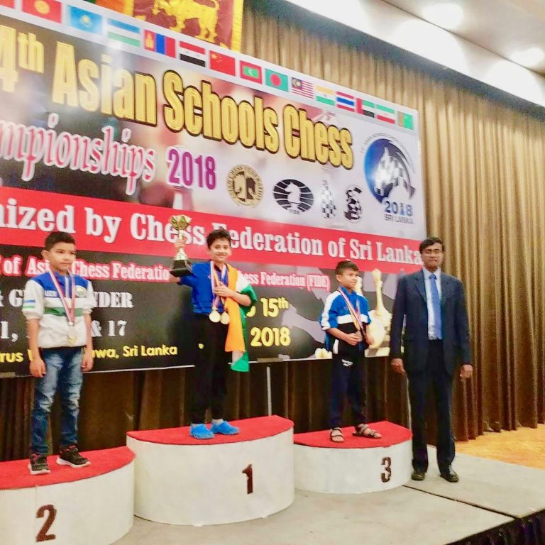 चौदाव्या आशिया स्कुल बुध्दिबळ अजिंक्यपद स्पर्धेत अक्षय बोरगावकरचे सुवर्ण यश