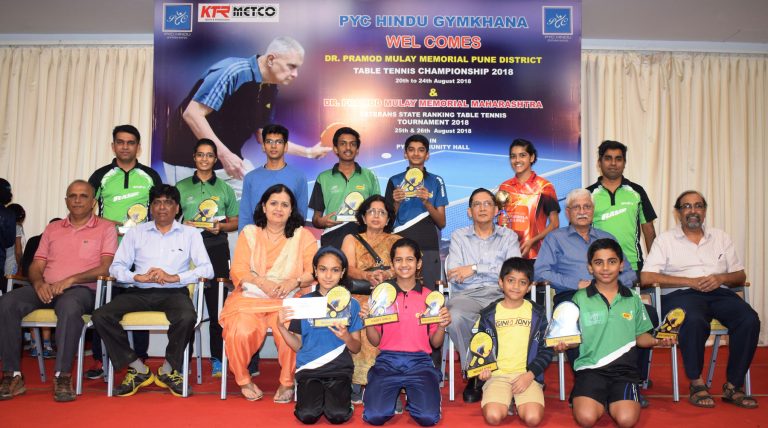 डॉ.प्रमोद मुळे स्मृती करंडक पुणे जिल्हा मानांकन अजिंक्यपद टेबल टेनिस स्पर्धेत शौनक शिंदे, आदर्श गोपाळ यांना विजेतेपद
