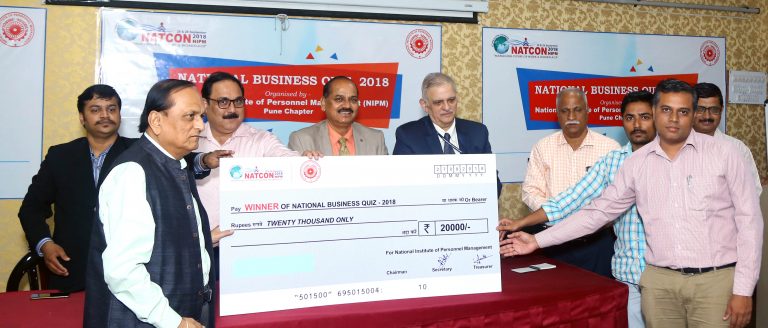 एनआयपीएम नॅशनल बिझनेस प्रश्नमंजुषा स्पर्धेत तामिळनाडूचा संघ विजयी