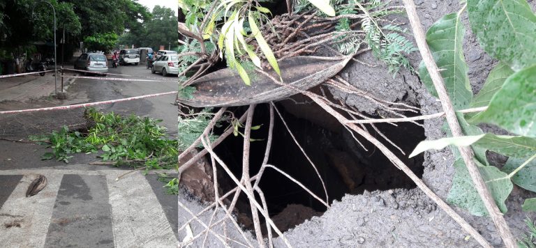 रस्ते खचण्याच्या प्रमाणात वाढ,सेफ्टी ऑडिट करण्याची मागणी….