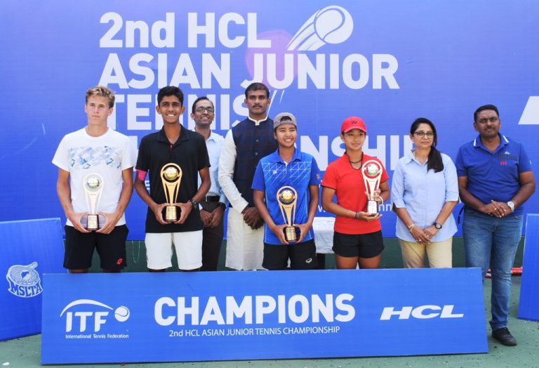 टेनिस अजिंक्यपद 2018 स्पर्धेत एकेरीत भारताच्या सिद्धांत बांठियाला विजेतेपद  थायलंडच्या मनचया सवांगकिइला दुहेरी मुकुट;