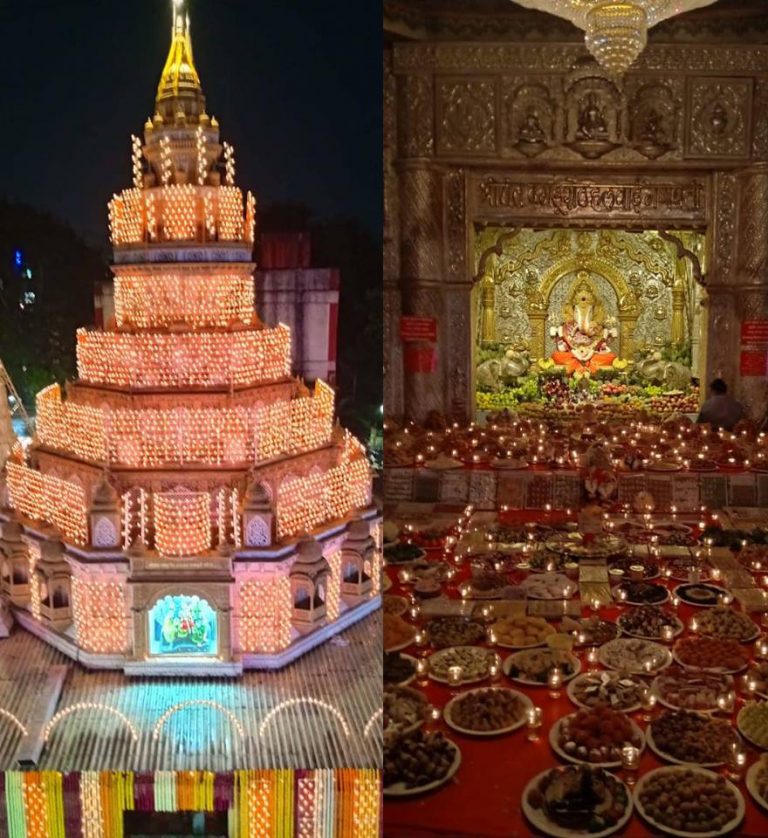दगडूशेठ हलवाई गणपतीला २२१ मिष्टान्नांचा महानैवेद्य