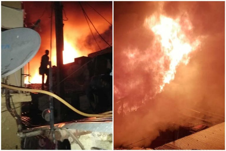 अग्नीशमनदलाने अथक प्रयत्नांनी विझविली भवानी पेठेतील आग