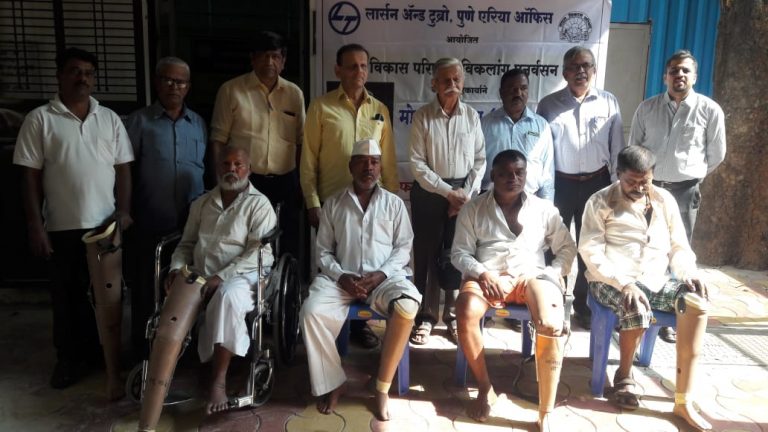 भारत विकास परिषद तर्फे मोफत जयपूर फुट वाटप