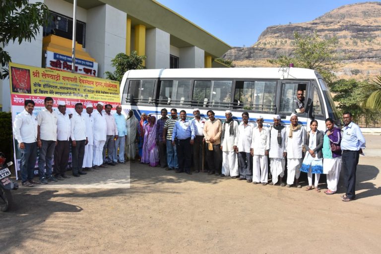 श्री क्षेत्र लेण्याद्रि येथे २५० रुग्णांची मोफत आरोग्य तपासणी
