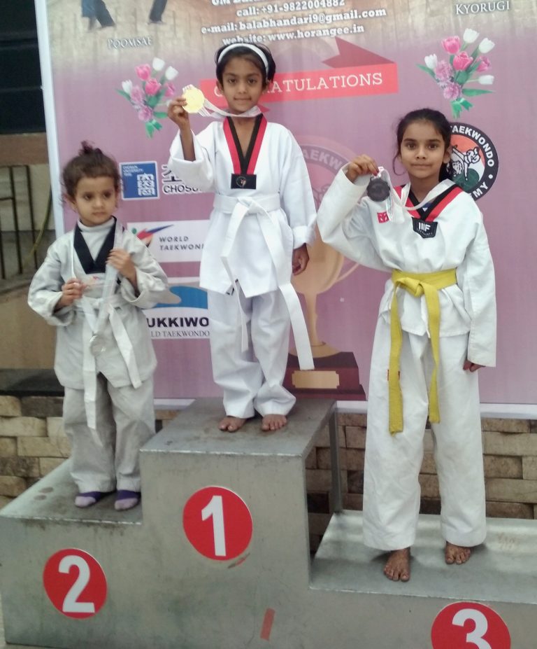 राष्ट्रीय तायक्वांदो स्पर्धेत सान्वी क्षेत्रीला  ‘पुमसे’त सुवर्ण, तर ‘किरोगी’त रौप्य पदक