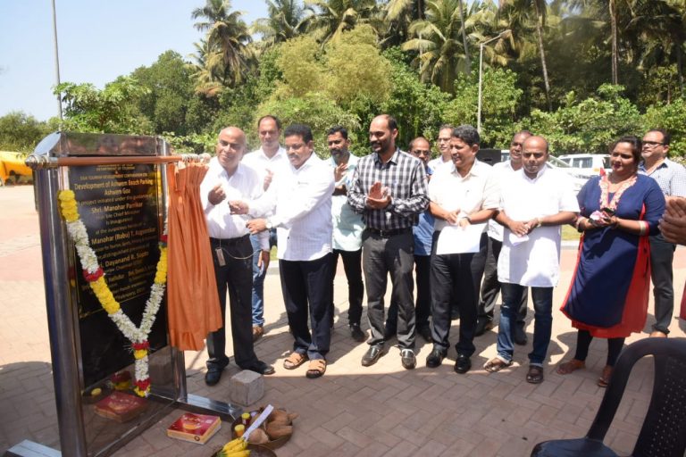 गोवा टुरिमझतर्फे अश्वेम समुद्रकिनारा विकास, पार्किंग सुविधांचे उद्घाटन