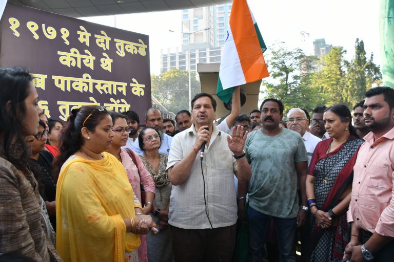 पाकिस्तानचा झेंडा जाळून केला पुलवामा दहशतवादी हल्ल्याचा निषेध, कलम ३७० रद्दकरण्याची मागणी