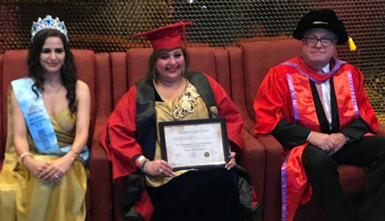 फ्रान्सकडून सिमरन जेठवानी यांना मानद डॉक्टरेट