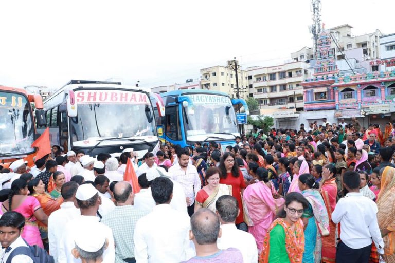 बालेवाडी ते पंढरपूर :बालवडकरांच्या मोफत यात्रेत ६०० भाविक सहभागी