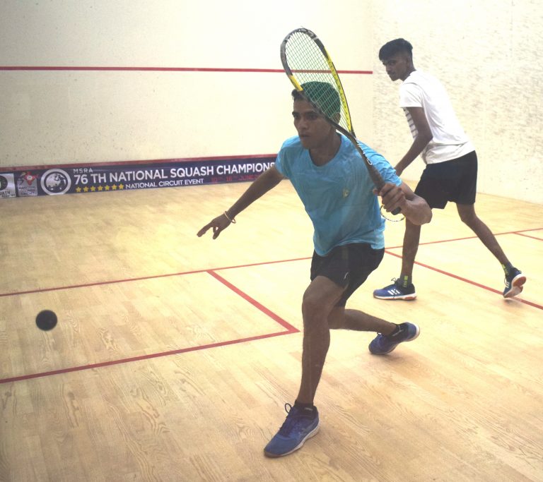 76व्या वरिष्ठ राष्ट्रीय स्क्वॅश 2019 अजिंक्यपद स्पर्धेत तनिश वैद्य,  तीर्थ जिल्का, ऋग्वेद ढवळे, प्रभाकर सिंग यांची विजयी सलामी