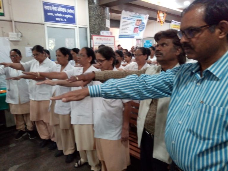 जागतिक तंबाखू विरोधी दिनानिमित्ताने  जिल्हा रुग्णालयात सोहळा