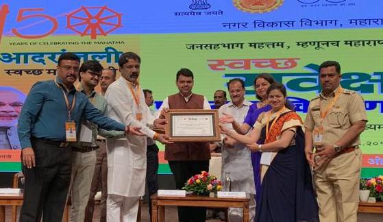 स्वच्छ सर्वेक्षण २०१८-पुणे महानगरपालिकेस राष्ट्रीय पुरस्कार