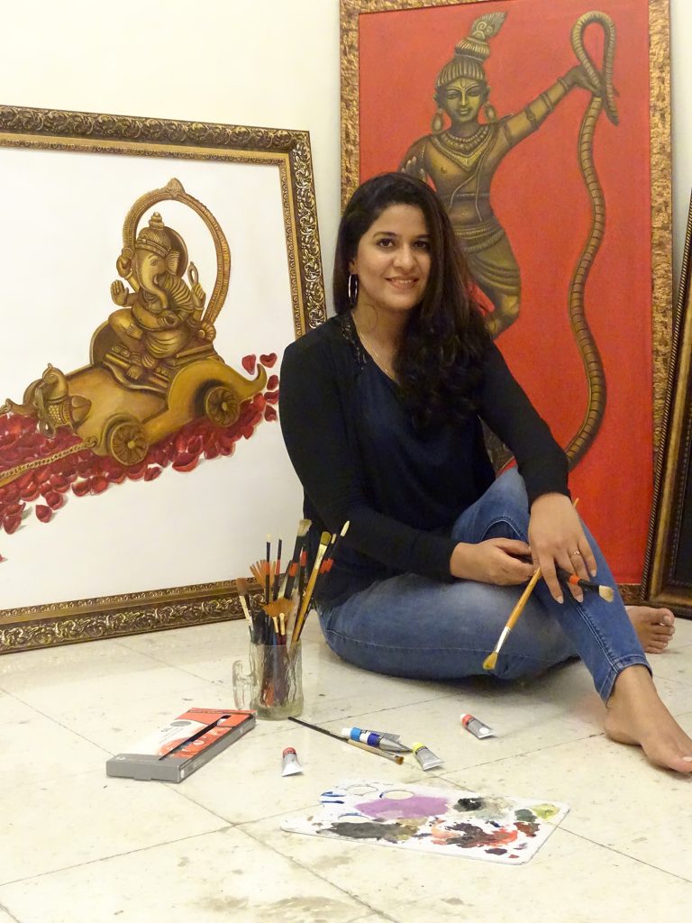 ’रीना नाईक यांच्या आगळ्या-वेगळ्या कलेचे  प्रदर्शन’