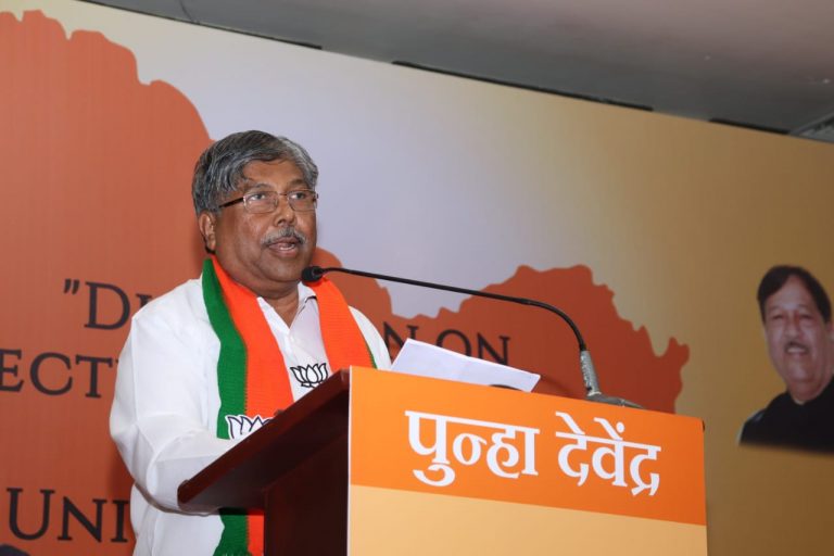 जम्मू काश्मीरमधून ३७० कलम हटवणे हा आमचा श्रद्धेचा विषय-  चंद्रकांतदादा पाटील