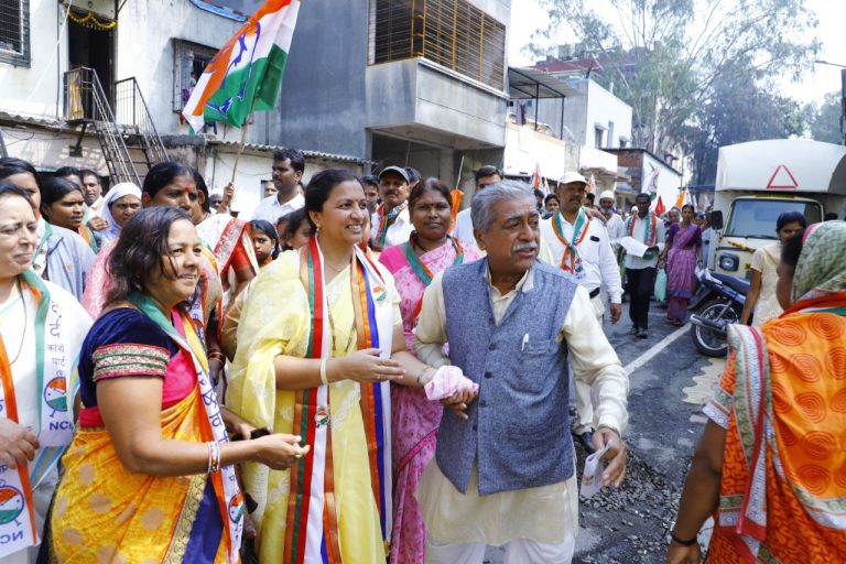 अश्विनी कदम यांची मतदार संघाच्या पूर्व भागातील प्रचारफेरीला चांगला  प्रतिसाद