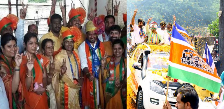 टिळेकर -मोरे यांचे शक्तीप्रदर्शन करत उमेदवारी अर्ज दाखल