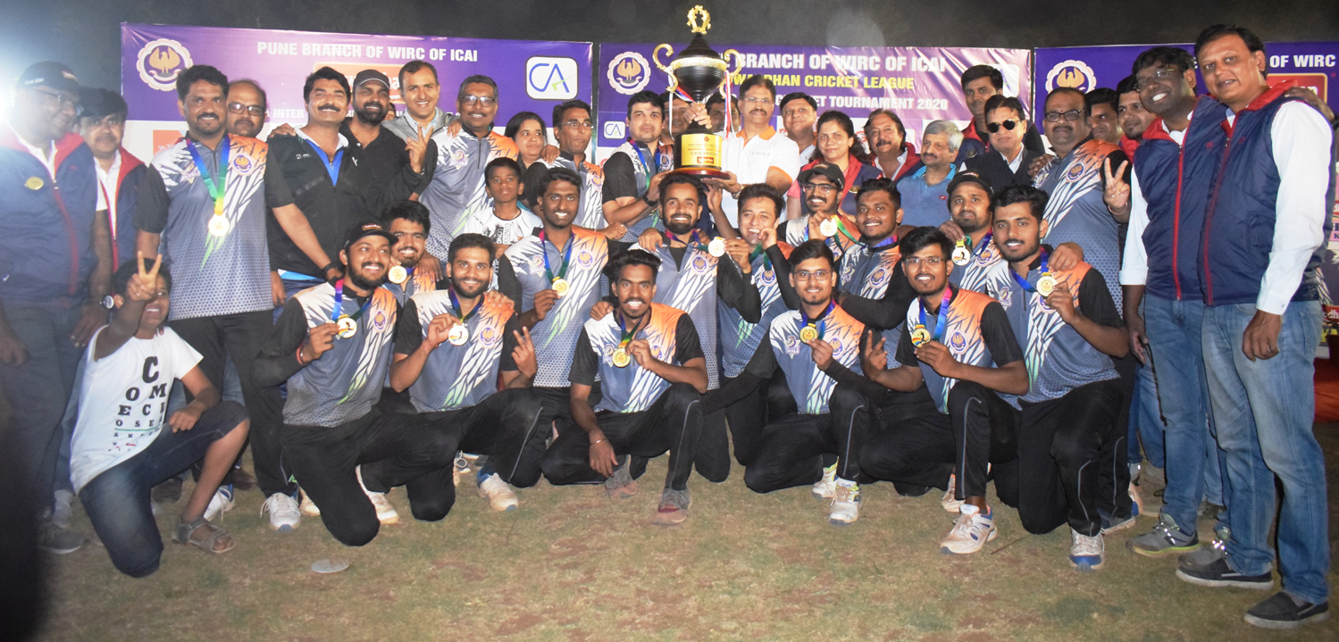 सातव्या गोवर्धन सीए आंतर फर्म क्रिकेट लीग 2020 स्पर्धेत रॉयल्स संघाला विजेतेपद