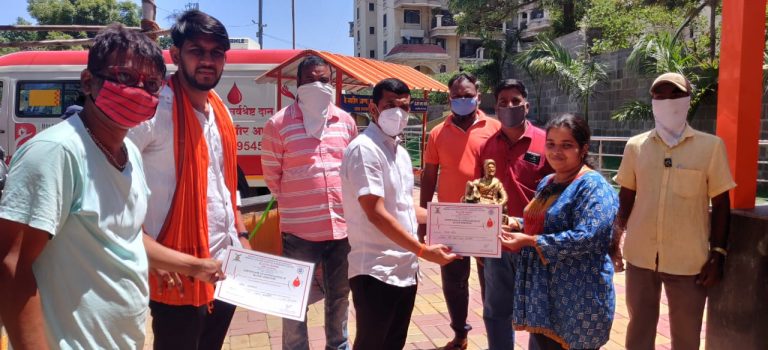 प्रभाग क्र 26 येथे रक्तदान शिबिर संपन्न