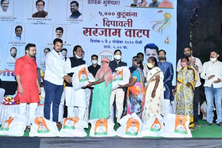 अमोल बालवडकर फाउंडेशन च्या दिवाळी सरंजाम वाटप उपक्रमाचा समारोप