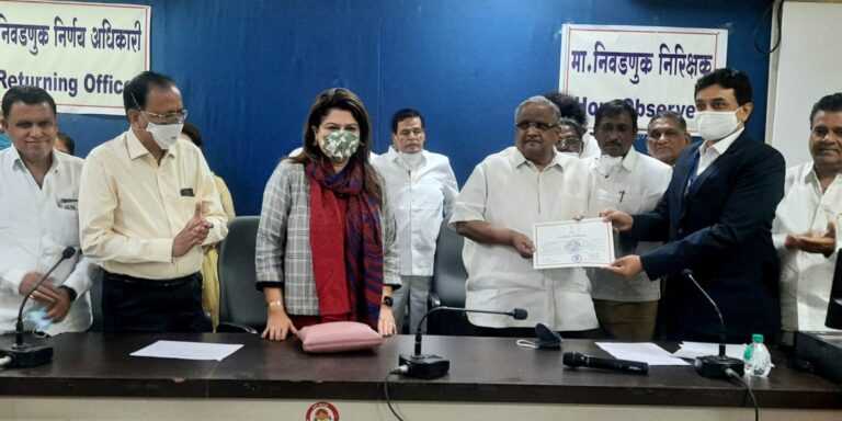 विधानपरिषद निवडणुकीत अमरिश पटेल विजयी