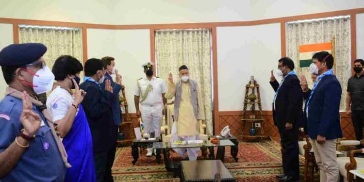 स्काऊट आणि गाईडचे मुख्य आश्रयदाते म्हणून राज्यपालांचे पदग्रहण