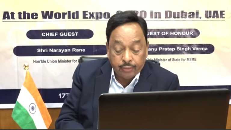 दुबईच्या वर्ल्ड एक्स्पो, 2020 मधील सूक्ष्म-मध्यम-लघु उद्योग मंडपाचे उद्घाटन, ‘खादी इंडिया’ चित्रपट प्रदर्शित