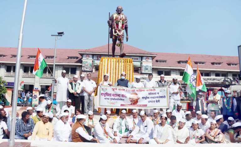 महात्मा गांधींच्या शांतता व पुरोगामी विचारामुळेच प्रगती होईल- रमेश बागवे