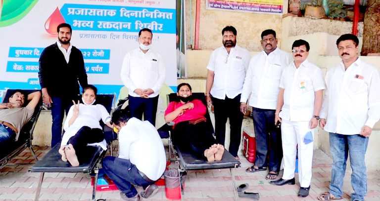 गौरव घुलेंच्या पुढाकारातून १०२ लोकांचे रक्तदान