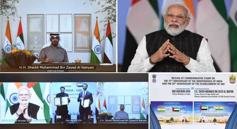 संयुक्त अरब अमिराती आणि भारताने ऐतिहासिक व्यापार करारावर स्वाक्षरी केली, आर्थिक सहकार्याच्या नव्या युगाची केली सुरुवात