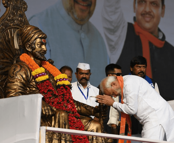 छत्रपती शिवाजी महाराज यांच्या जयंतीनिमित्त पंतप्रधानांनी त्यांना केले नमन