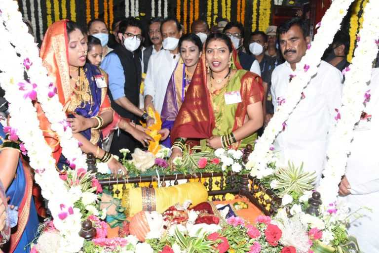 किल्ले शिवनेरीवर शिवजन्मोत्सव उत्साहात साजरा