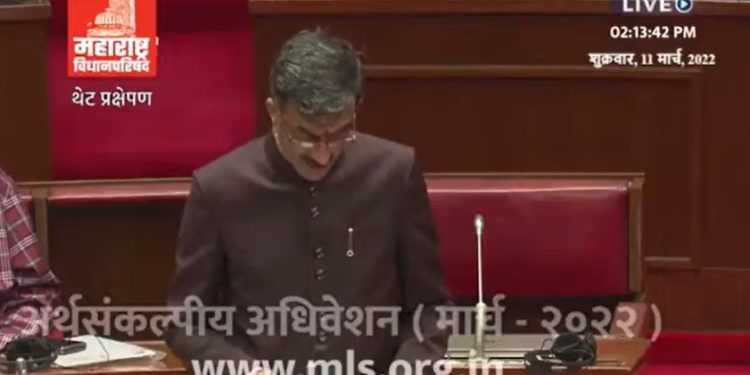 विधानपरिषदेत राज्यमंत्री शंभुराज देसाई यांनी सादर केला अर्थसंकल्प