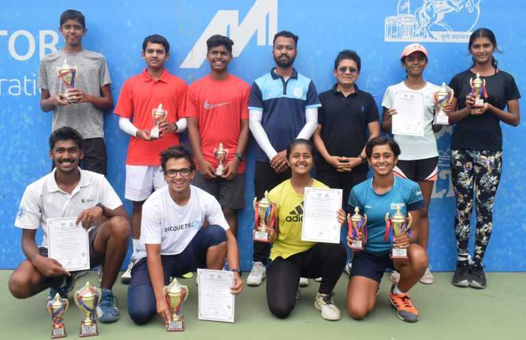 18 वर्षाखालील टेनिस अजिंक्यपद स्पर्धेत एकेरीत ओमर सुमर व सेजल भुतडा यांना विजेतेपद