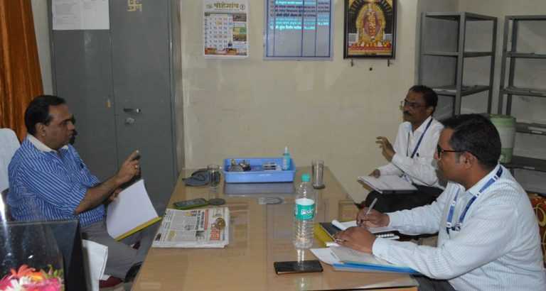माहिती व जनसंपर्क प्रधान सचिव तथा महासंचालक दीपक कपूर यांची शिर्डी उप माहिती कार्यालयास भेट कामकाजाचा घेतला आढावा