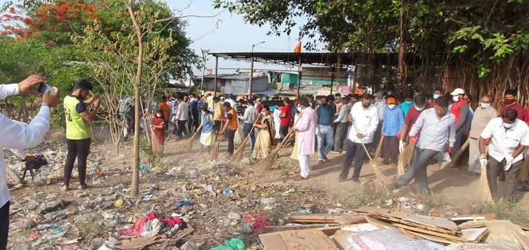 पुणे महानगरपालिका व डॉ.श्री.नानासाहेब धर्माधिकारी प्रतिष्ठान यांच्या वतीने स्वच्छता अभियानाचे आयोजन !