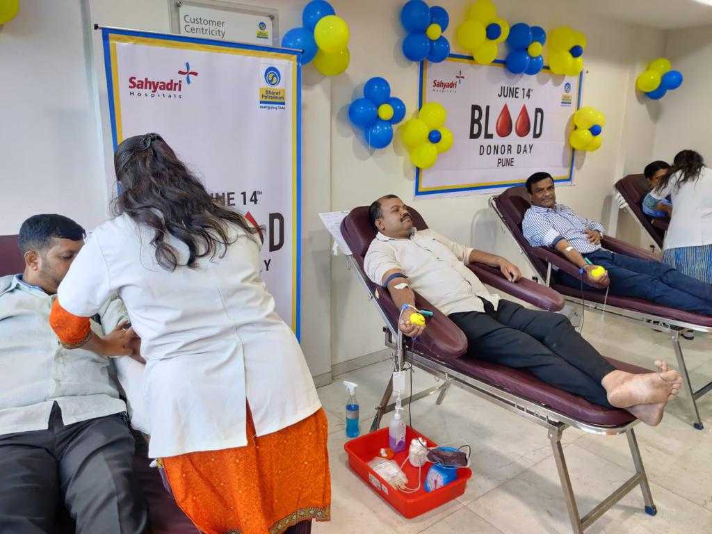 भारत पेट्रोलियम कॉर्पोरेशन लिमिटेडतर्फे जागतिक रक्तदाता दिनी रक्तदान मोहिमेचे आयोजन