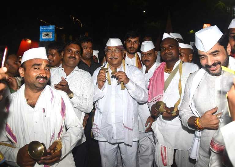 भाजपा प्रदेशाध्यक्ष आ. चंद्रकांतदादा पाटील विठूरायाच्या गजरात दंग!