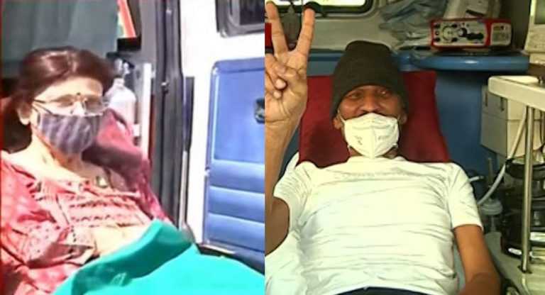आमदार लक्ष्मण जगताप रुग्णवाहिकेतून तर , मुक्ता टिळक स्ट्रेचरवरून विधानभवनात