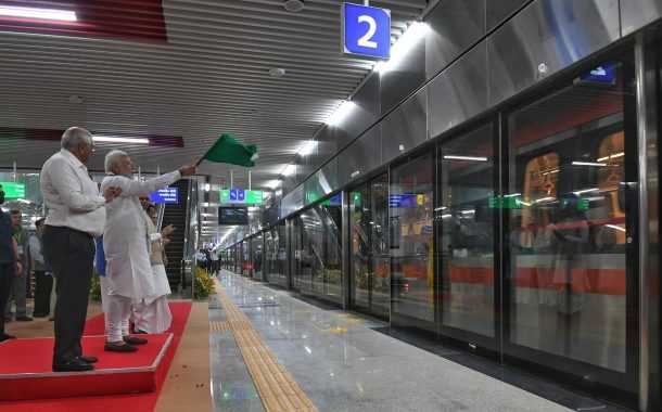 अहमदाबाद मेट्रो रेल्वे प्रकल्पाचे पंतप्रधानांच्या हस्ते उद्घाटन
