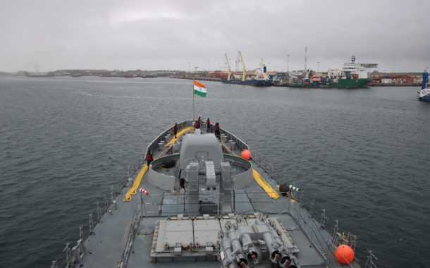 गॅबनला भेट देणारी पहिली भारतीय युद्धनौका