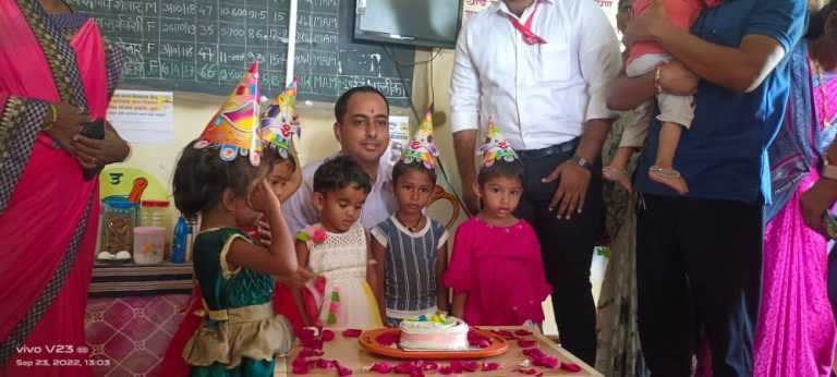 कऱ्हाटी येथील ग्राम बाल विकास केंद्राचे उद्घाटन