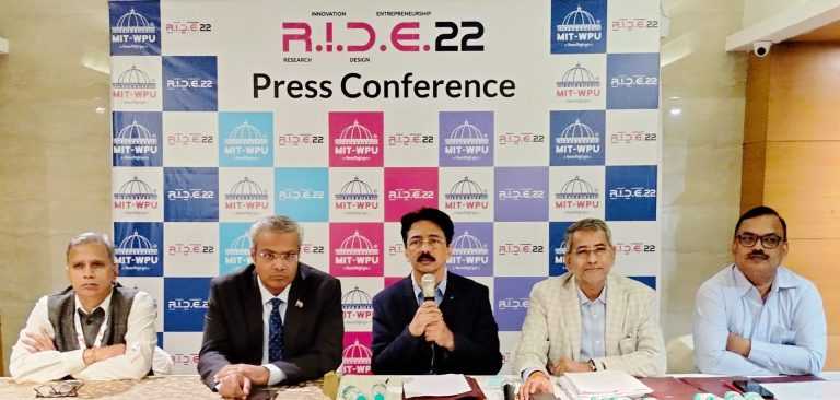 ‘राइड इनोव्हेशन कॉन्क्लेव्ह’ एमआयटी डब्ल्यूपीयूमध्ये ५ दिवसीय कॉन्क्लेव्ह संशोधन,नाविन्य, डिझाइन आणि उद्योजकतावर केंद्रित १००पेक्षा अधिक स्टार्टअप्स, १० हजारांपेक्षा अधिक उपस्थिती